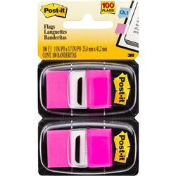 POST-IT FLAG TWIN PACKS 680-BP2 BRIGHT PINK PK2