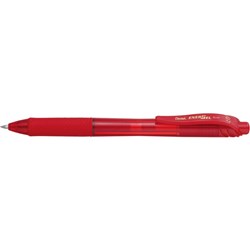 PENTEL ENERGEL X GEL PEN BL107 RETRACTABLE 0.7MM RED