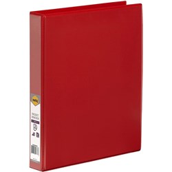 A4 2D RING 25MM RED INSERT BINDER 5402003