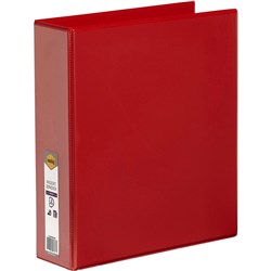 A4 2D RING 50MM RED INSERT BINDER 5422003 BANTEX 2733-209