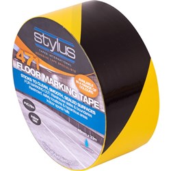 STYLUS 471 FLOOR MARKING TAPE Hazard Yellow/Black 48mmx33m Minimum buy quantity 4 rolls