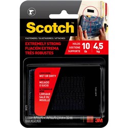 SCOTCH R100 MOUNTING TABS R/useClear 25.4X25.4mm 18 Tabs R100