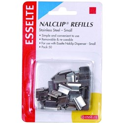 ESSELTE NAL CLIP SMALL REFILL 45199 PK50