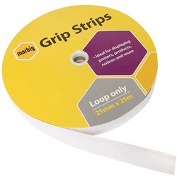 MARBIG GRIP FASTENERS LOOP ONLY 25MMX25M STRIP