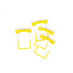 UNISTAT TUBECLIP FILE FASTNER 44001 PK500 YELLOW