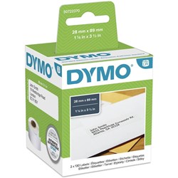 DYMO SMART LABEL 28X89MM 99010 2ROLL S0722370