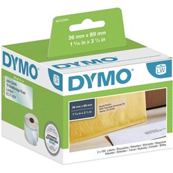 LARGE ADDRESS PLASTIC / CLEAR 36X89 1 ROLL / BOX 260 L 99013 DYMO