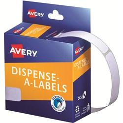 AVERY DISPENSER LABELS Rectangles DMR1349W 13x49mm White PK550