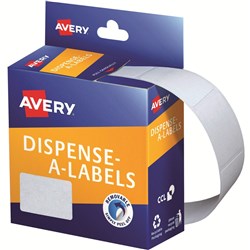 AVERY DISPENSER LABELS Rectangles DMR2432W 24x32mm White PK420