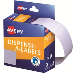 AVERY DISPENSER LABELS Rectangles DMR2449W 24x49mm White PK325