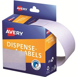 AVERY DISPENSER LABELS RECTANGLES DMR4463W 44X63MM WHITE PK150