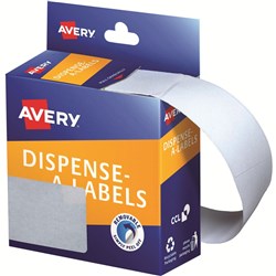 AVERY DISPENSER LABELS Rectangles DMR8943W 89x43mm White PK100