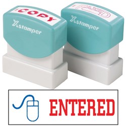 XSTAMPER 2 COLOUR WITH ICON 2027 ENTERED