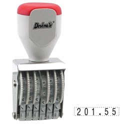 DESKMATE 6 BAND RUBBER NUMBER STAMP 4MM