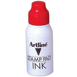 ARTLINE STAMP PAD INK 50CC RED