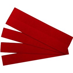 QUARTET MAGNETIC STRIPS RED 22X150MM PK25