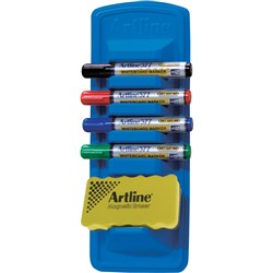 ARTLINE 577 WHITEBOARD CADDY MARKERS AND ERASER et-5