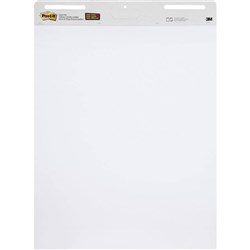 POST-IT NOTE 559 EASEL PAD 635X775 SELF STICK PLAIN WHITE