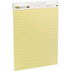 POST-IT EASEL PAD 635X775MM YELLOW LINED 561