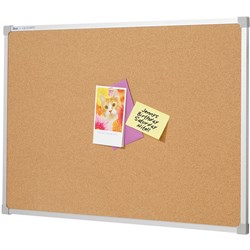 CORK BULLETIN BOARD Aluminium Frame 1200x900mm 39054