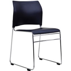 BURO MAXIM BOS520-3 ALL BLACK STACKER CHAIR