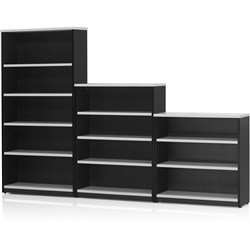 LOGAN BOOKCASE 900X900 2 Shelf White & Ironstone