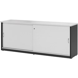 LOGAN CREDENZA 1200x450mm White & Ironstone