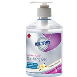 NORTHFORK HAND SANITISING GEL 500ML Vanilla Fragrance Minimum buy quantity 12