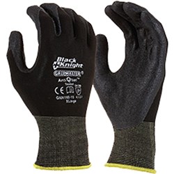 MAXISAFE SYNTHETIC COAT GLOVES Black Knight Gripmaster Glove Small Minimum buy quantity 12