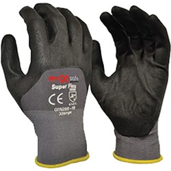 MAXISAFE SYNTHETIC COAT GLOVES Supaflex 3/4 Coated Glove Small Minimum buy quantity 12