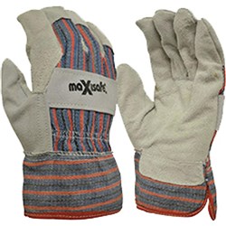 MAXISAFE CANDY STRIPE GLOVES Leather & Striped Cotton Glove Minimum buy quantity 12