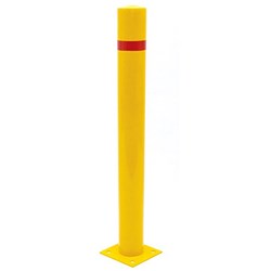 FROMM PERMANENT BOLLARDS Round 75mm Dia. 900mm High With Base Plate