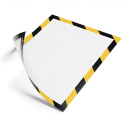 DURABLE DURAFRAME SECURITY A4 Yellow / Black Pack 2