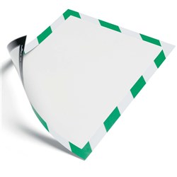 DURABLE MAGNETIC FRAME A4 Security Green / White Pack 5