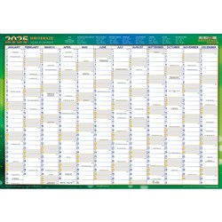 COLLINS WRITERAZE WALL PLANNER RECYCLED QC2 EXECUTIVE 11880