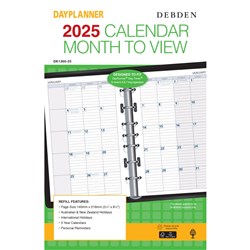 DAYPLANNER DESK EDITION REFILLS 7 RING MONTHLY DATED 1 YEAR