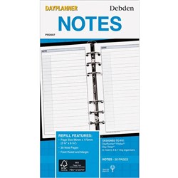 DAYPLANNER PERSONAL EDITION REFILLS 6 RING NOTES