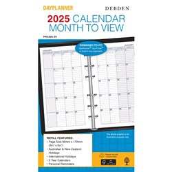 DAYPLANNER PERSONAL EDITION REFILLS 6 RING MONTHLY DATED (1 YEA SOLD OUT 2025