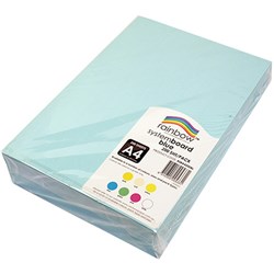 RAINBOW SYSTEM BOARD 200GSM A4 BLUE PACK 200