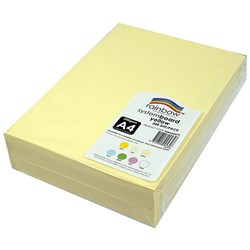 RAINBOW SYSTEM BOARD A4 200GSM YELLOW PACK 200