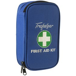 TRAFALGAR VEHICLE FIRST AID KIT VEHICLE LOW RISK SOFT CASE BLUE