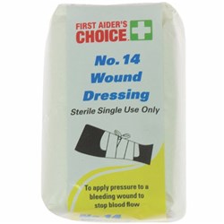 TRAFALGAR WOUND DRESSING FAC No 14 MEDIUM 50X85MM SINGLE USE WHITE