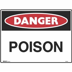 BRADY DANGER SIGN Poison 600x450 Metal