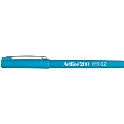 ARTLINE 220 FINELINER PENS 0.2MM SKY BLUE PACK OF 12