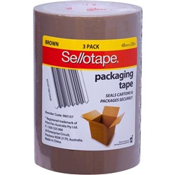 Sellotape Acrylic Adhesive Packaging Tape 48mmx50m Brown SINGLE ROLL- MUST BUY 3