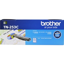 BROTHER TN253C CYAN TONER Cartridge Standard Yield 1,300 Pages