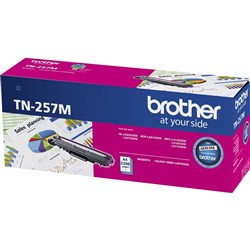 BROTHER TN257M MAGENTA TONER CARTRIDGE HIGH YIELD