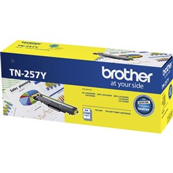 BROTHER TN257Y YELLOW TONER CARTRIDGE HIGH YIELD