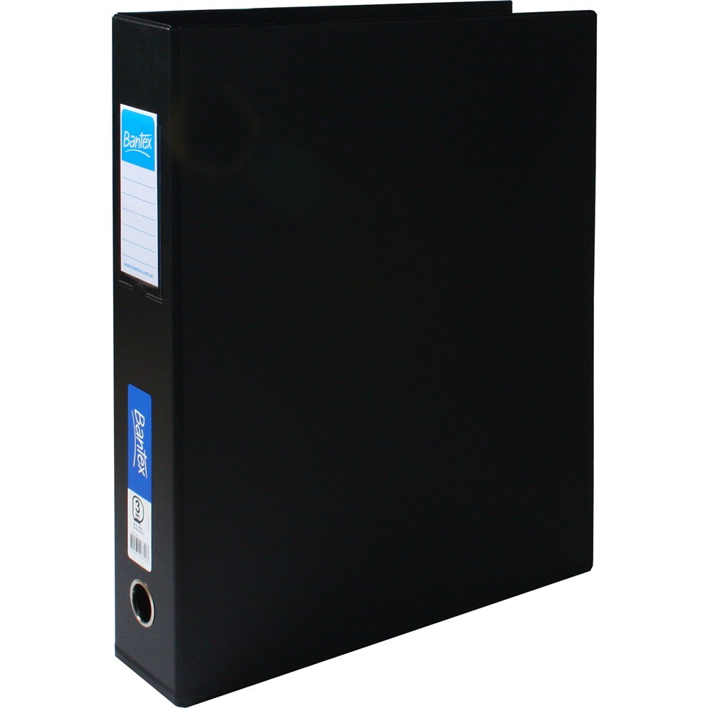 Binders & Folders - Bantex Binders A3 3D 65mm Upright Black - McClures ...