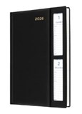 COLLINS BELMONT DIARY 2 DAYS TO PAGE A5 WINDOW FACED BLACK